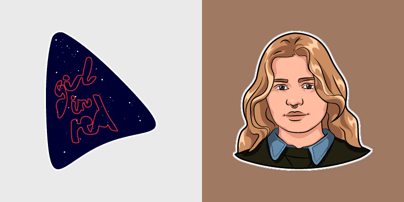 Custom Cursor Pack: Girl in Red