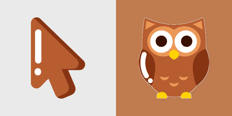 Minimal Owl Custom Cursor