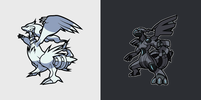 Custom Cursor Pack - Pokemon Reshiram and Zekrom