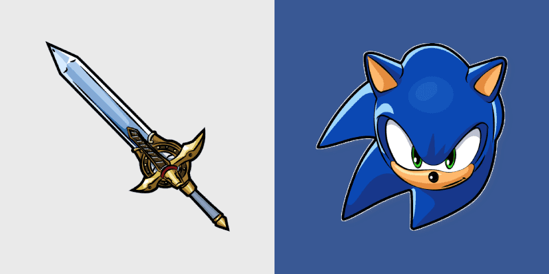 Sonic & Caliburn Custom Cursor Pack