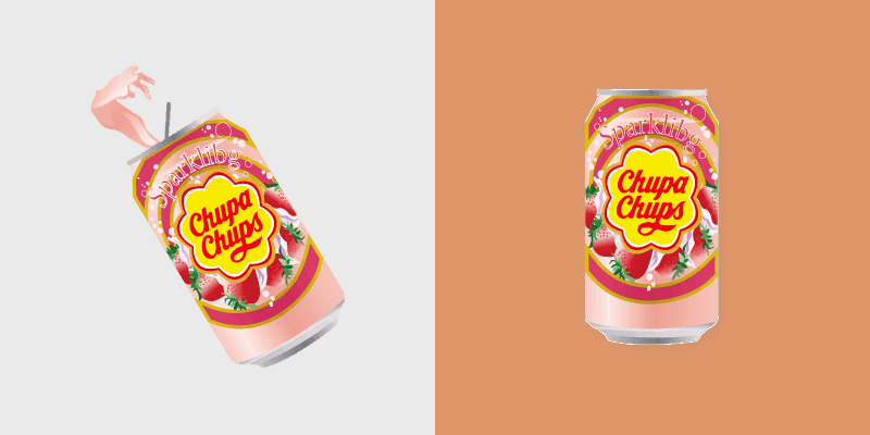 Custom Cursor Pack - Chupa Chups Sparkling Strawberry