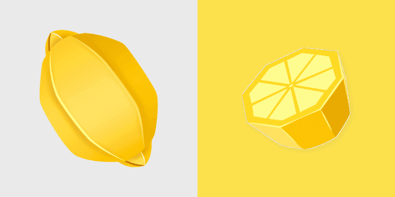 Cute Cursor Pack - Origami Lemon Delight
