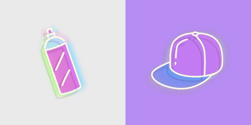 Neon Cute Cursor Pack
