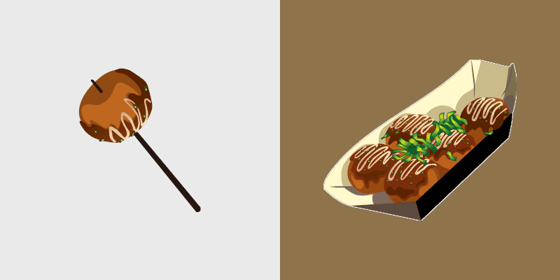 Cute Cursor Pack - Tasty Takoyaki