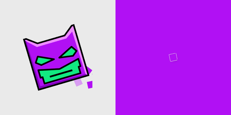 Geometry Dash Cute Cursor Pack - Cube 57 & Ship 35