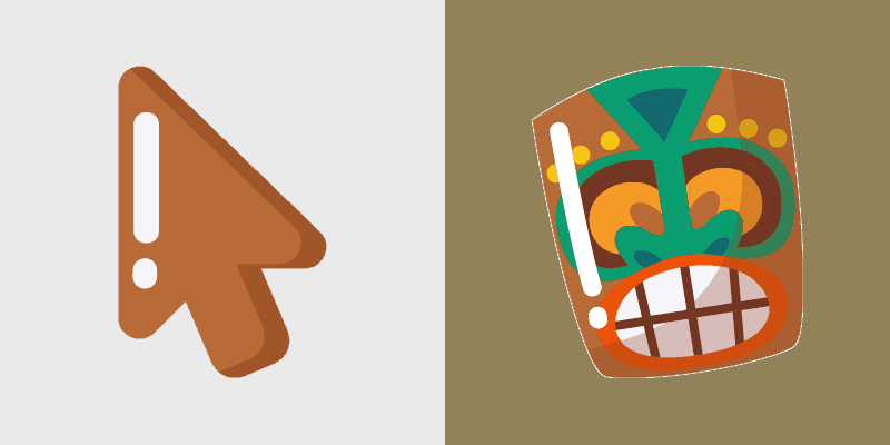 Custom Cursor Pack - Tiki-inspired Mouse Cursors