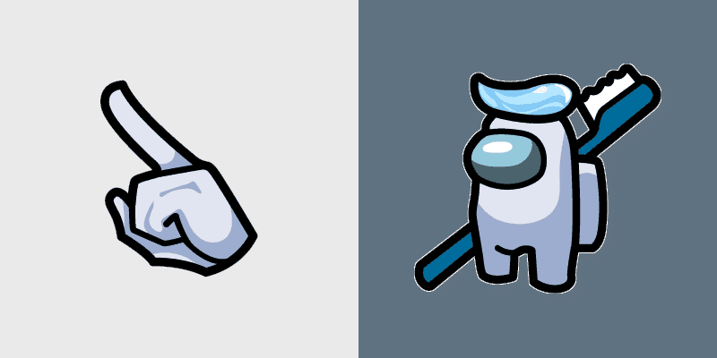 Among Us Cute Toothbrush Cursor Pack