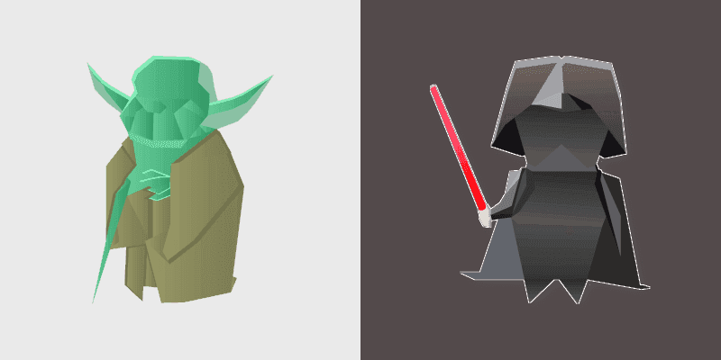 Custom Cursor Yoda vs. Darth Vader