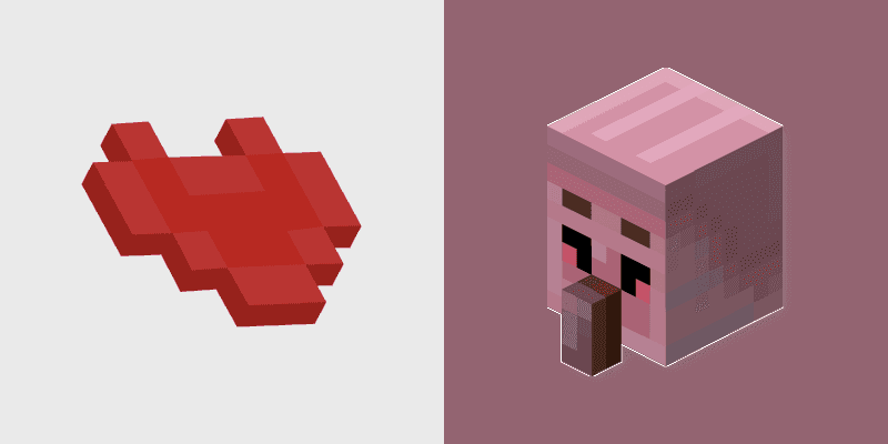 Enchanted Minecraft Love Golem Cursor Pack