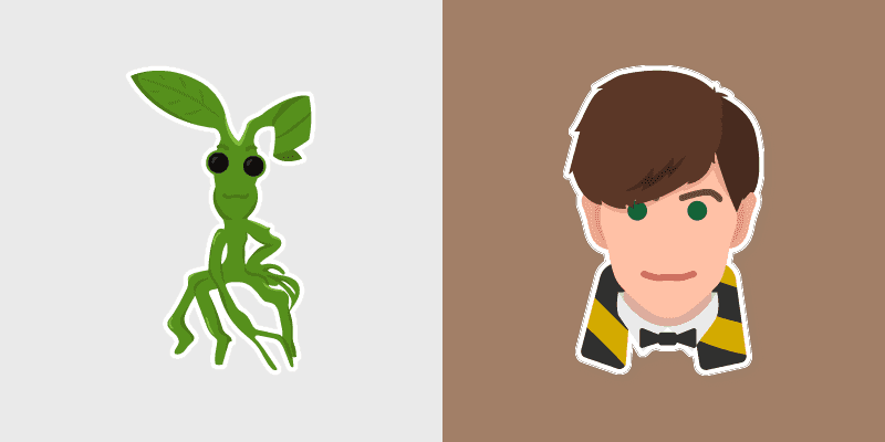 Custom Cursor Magic - Harry Potter Scamander & Pickett