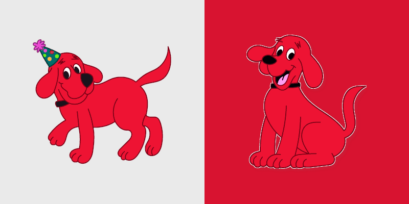 Clifford's Cute Red Dog Custom Cursor Pack