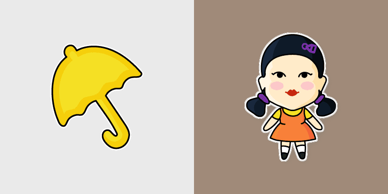 Custom Cursor Pack - Squid Game Doll aka Young-Hee