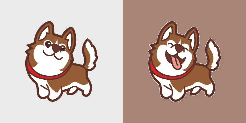 Cute Cursor Pack - Brown Husky Delight