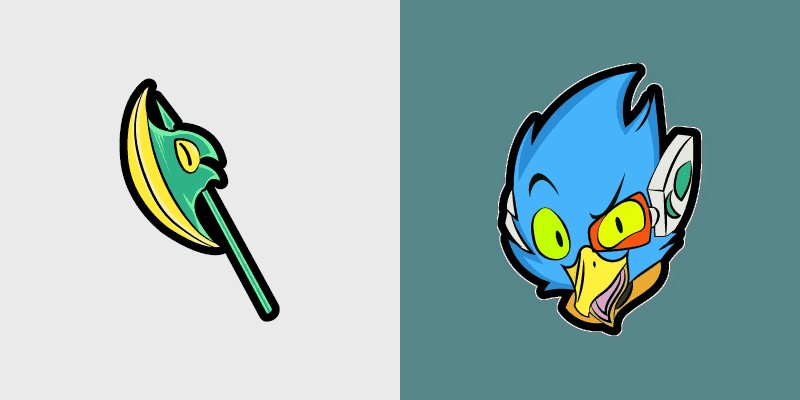 Cute Cursor Pack: Berdly & Battle Axe