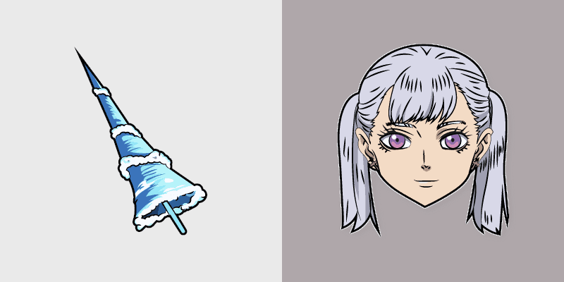 Black Clover Noelle Silva Custom Cursor Pack