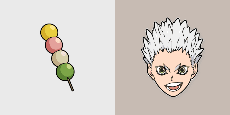 Custom Cursor Pack - Haikyuu! Korai Hoshiumi & Dango