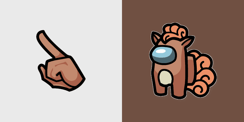 Custom Cursor Pack - Vulpix Among Us