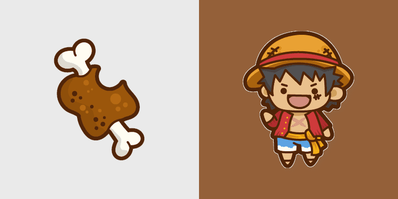Cute D Luffy Custom Cursor Pack