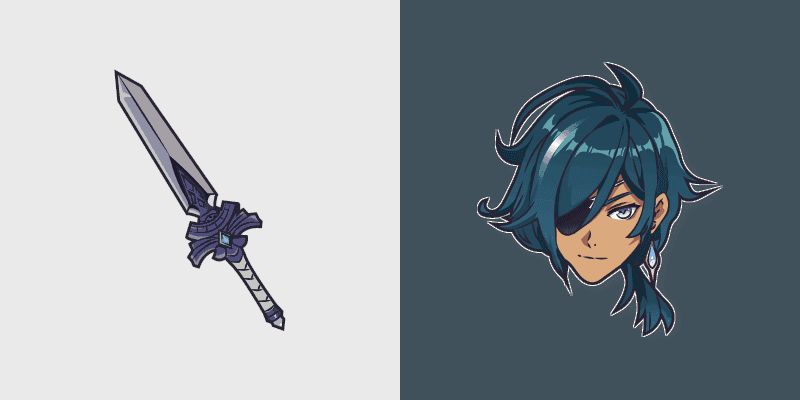 Genshin Impact Cute Alberich Custom Cursor Pack