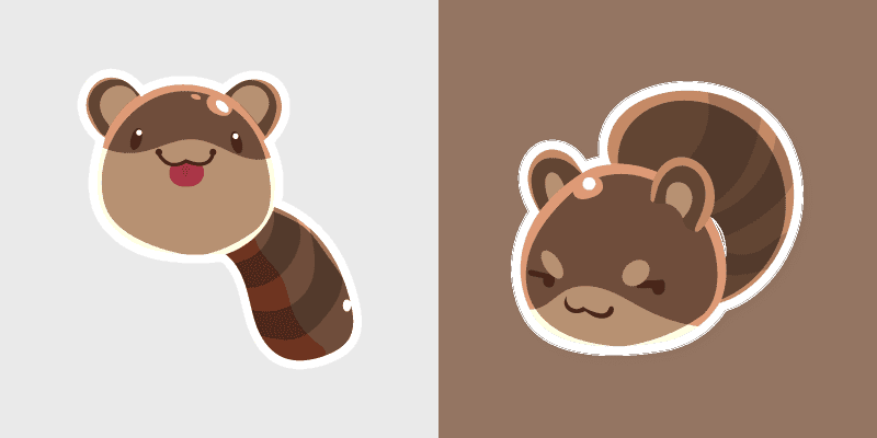 Ringtail Slime Cute Mouse Cursor Pack