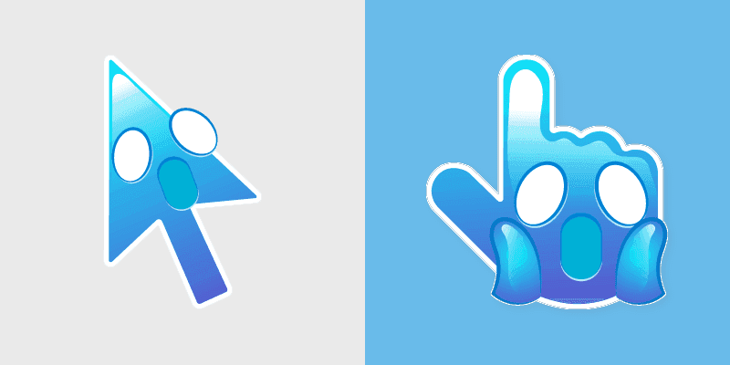 Custom Cursor - 'Screaming in Fear' Face