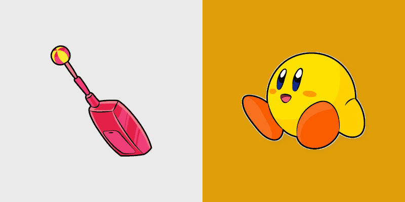 Yellow Kirby Custom Cursor Pack