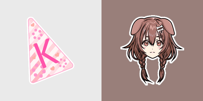 Inugami Korone Cute Custom Cursor Pack
