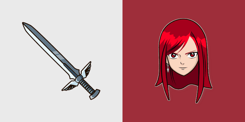 Erza Scarlet Custom Cursor Pack