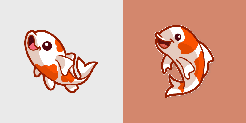 Cute Cursor Pack with Koi Fish Fanart