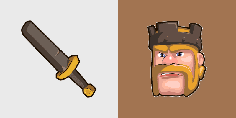 Custom Cursor Pack - Clash of Clans King Sword