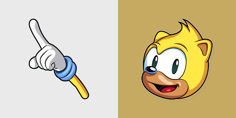 Sonic Ray Cute Cursor Pack
