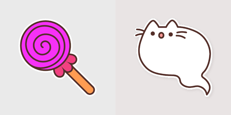 Ghostly Cute Pusheen Custom Cursor Pack
