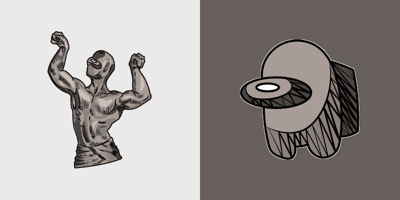 Muscle Building Cute Mouse Cursor Pack