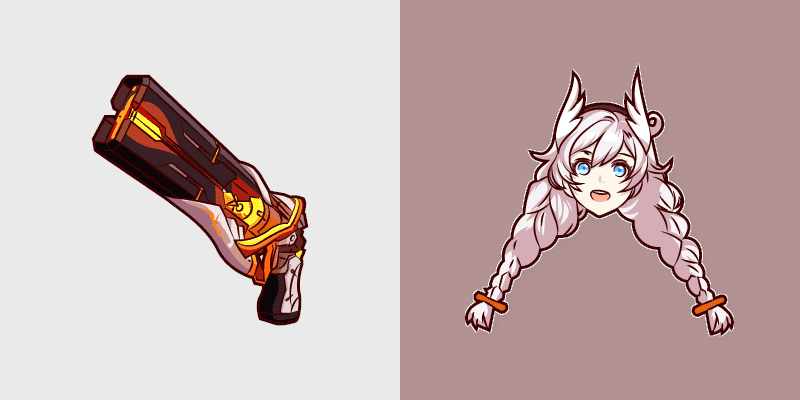 Custom Cursor Pack - Honkai Impact 3rd Kiana Kaslana