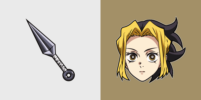 Custom Cursor Pack - Demon Slayer Makio & Kunai