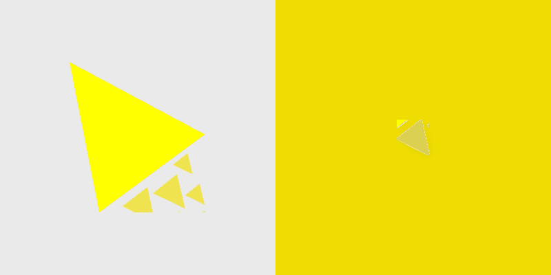 Cute Cursor Pack - Yellow Triangle & Orange Circle