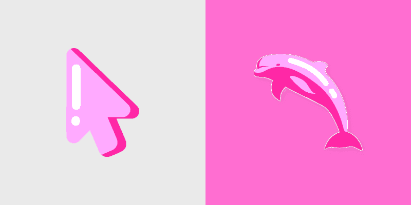 Cute Cursor Dolphin Pack