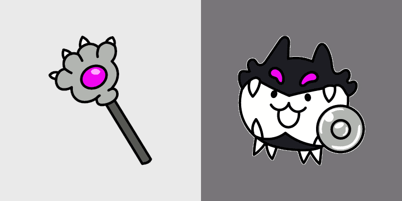 Custom Cursor Pack - Dark Cat from Battle Cats