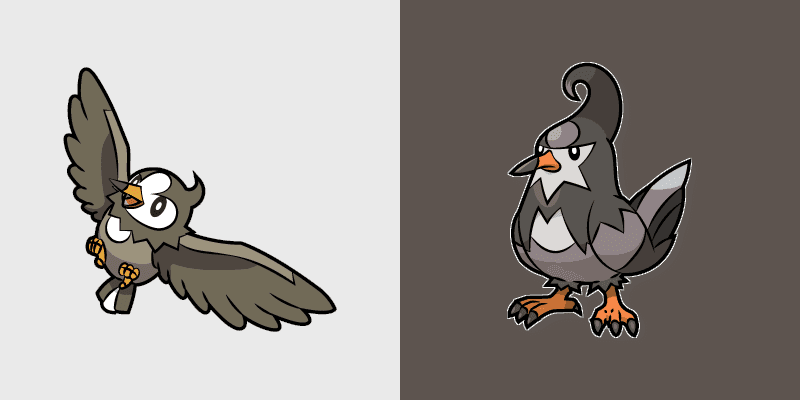 Custom Cursor Pack - Pokemon Starly & Staravia