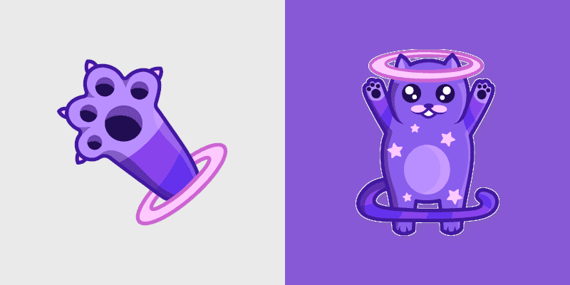 Space Cat Happy Custom Cursor Pack