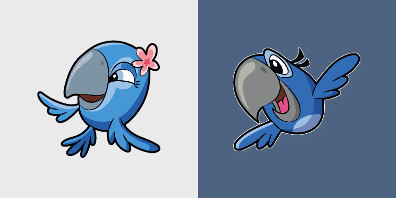 Cute Cursor Pack - Angry Birds Jewel & Blu