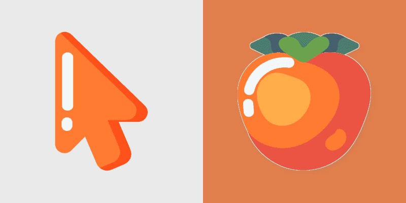 Cute Cursor Tropical Delight