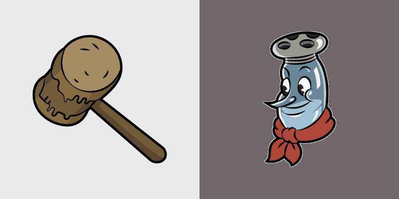 Cuphead Custom Cute Cursor Pack