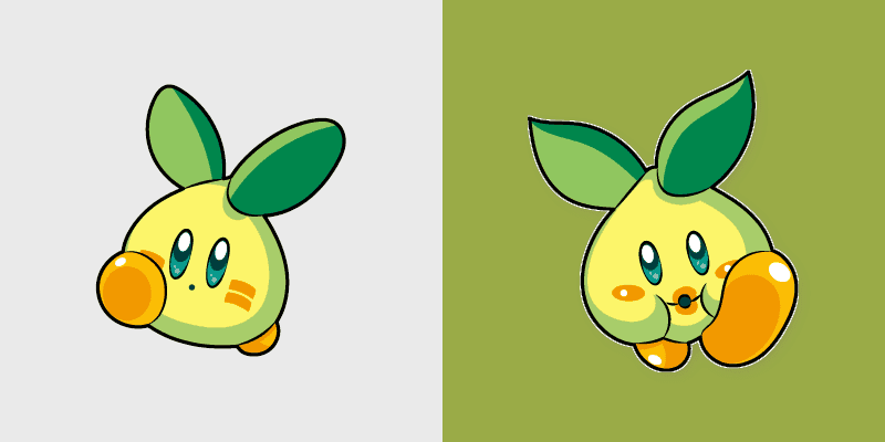 Cute Cursor Pack: Kirby & Beanbon Duo