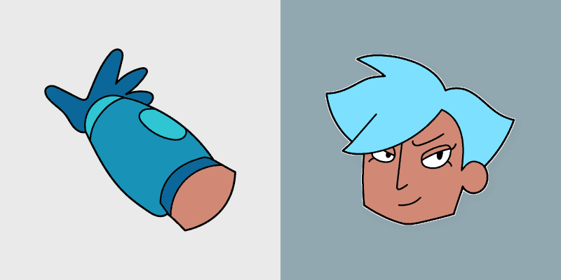 Blue Power Hero Cursor Pack