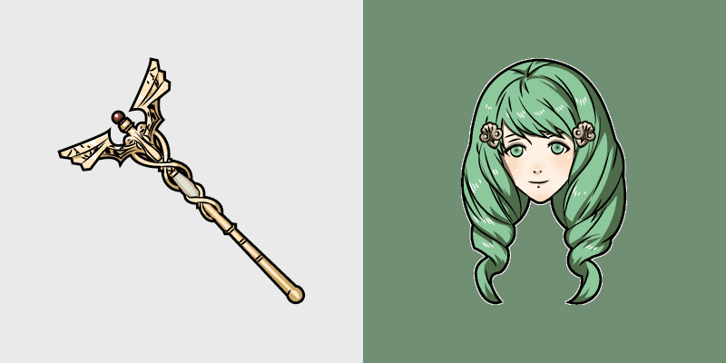 Fluttering Cute Flayn Custom Cursor Pack