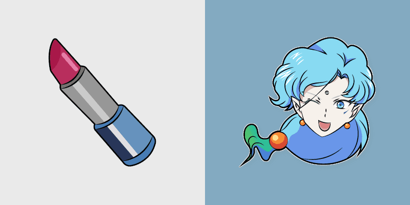 Cute Cursor Sailor Moon Fish Eye & Lipstick