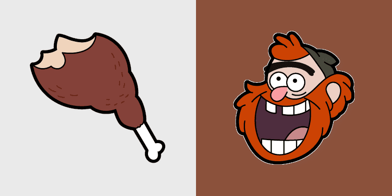 Custom Cursor Pack - Gravity Falls Manly Dan