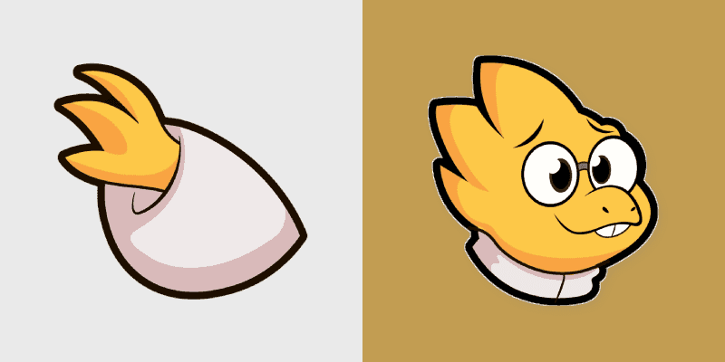Undertale Alphys Custom Cursor Pack