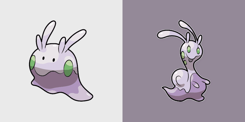 Cute Pokemon Goomy & Sliggoo Custom Cursor Pack